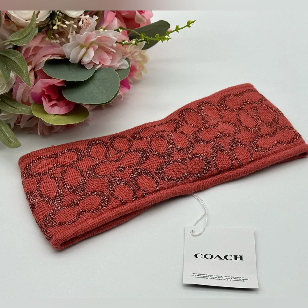Coach Signature Knit Headband